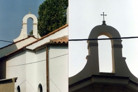 pogled na zvonik z zadnje strani