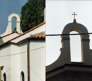 pogled na zvonik z zadnje strani pogled na zvonik z zadnje strani